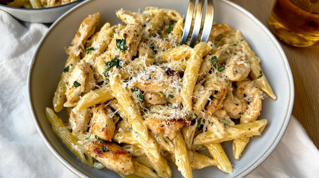 Garlic Parmesan Chicken Pasta