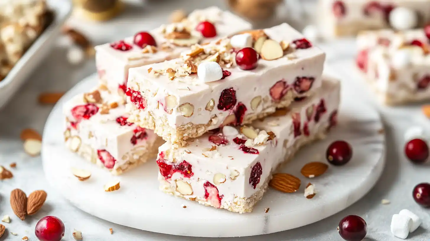 Marshmallow Nougat Bars