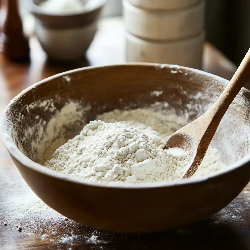 Ingredients and Preparation for Air Fryer No Knead Bread