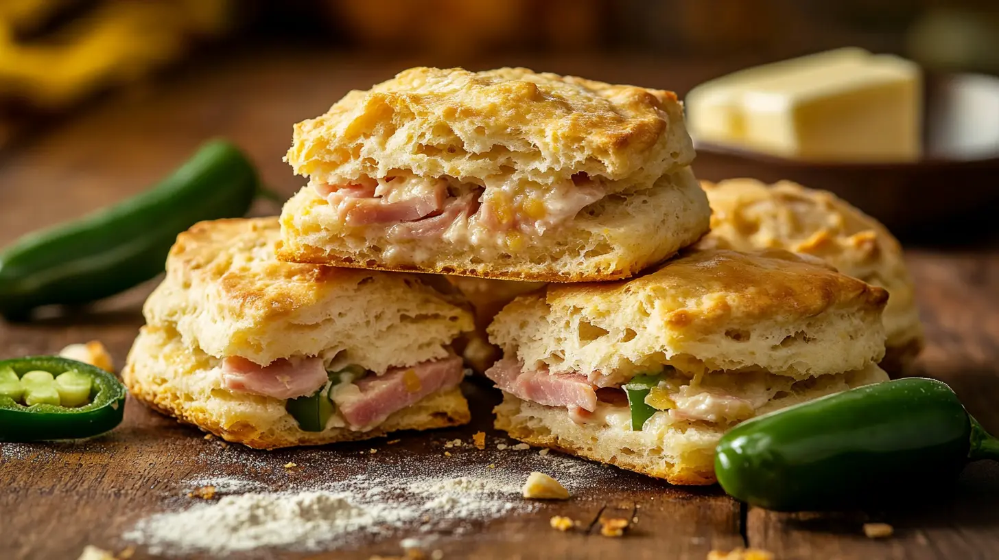 ham and jalapeno biscuits