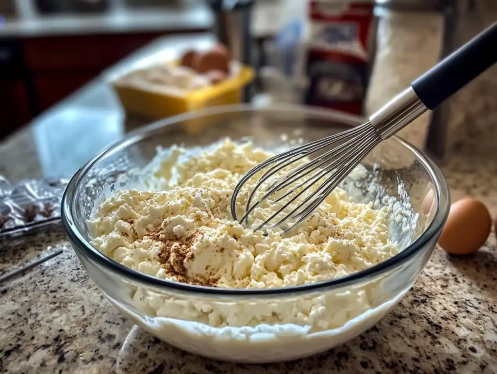 Cottage Cheese Egg Bake step 1