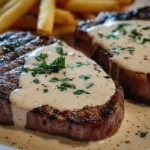 Decadent Garlic Cream Sauce Ribeye Steak Recipe