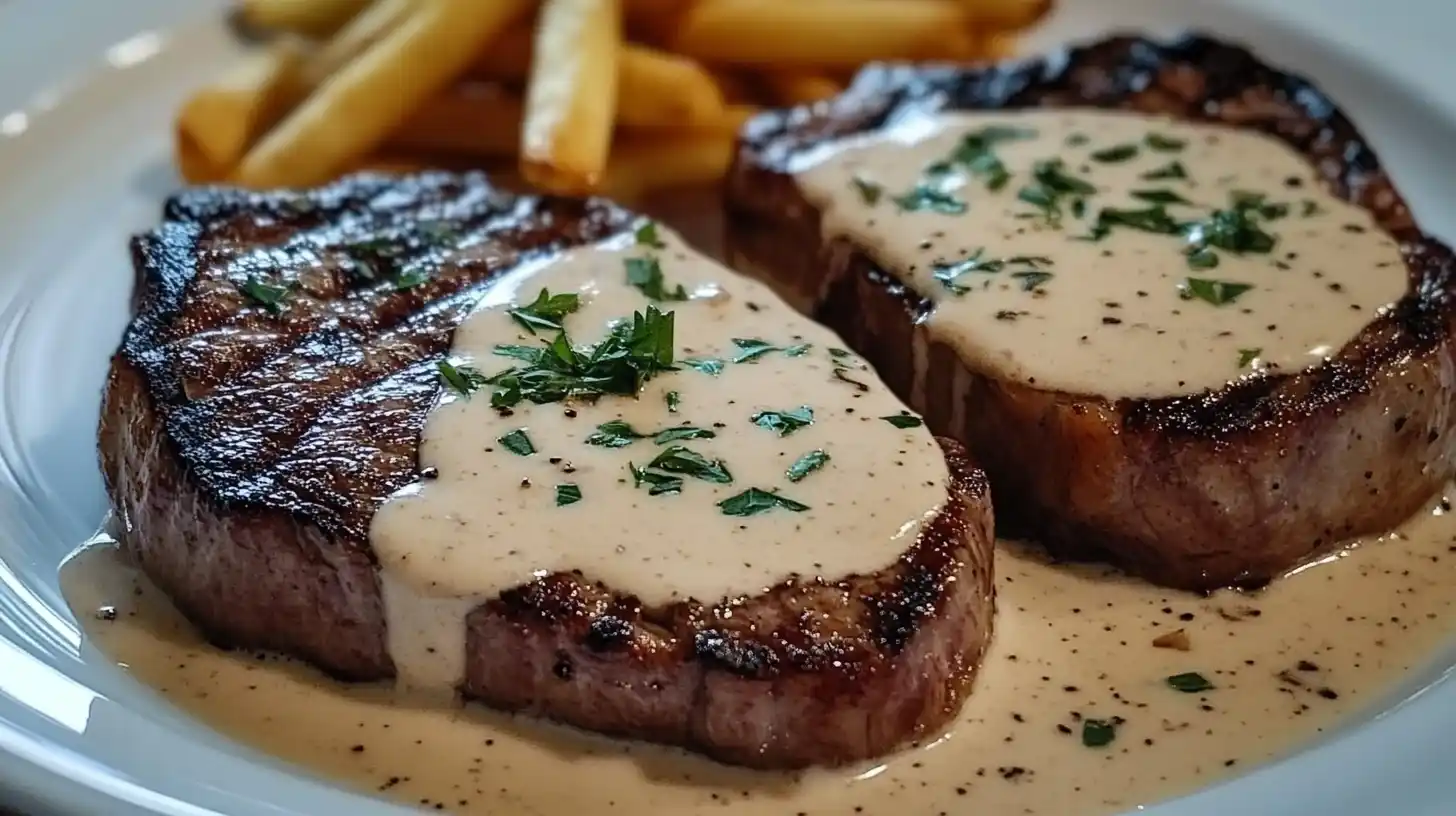 Decadent Garlic Cream Sauce Ribeye Steak Recipe