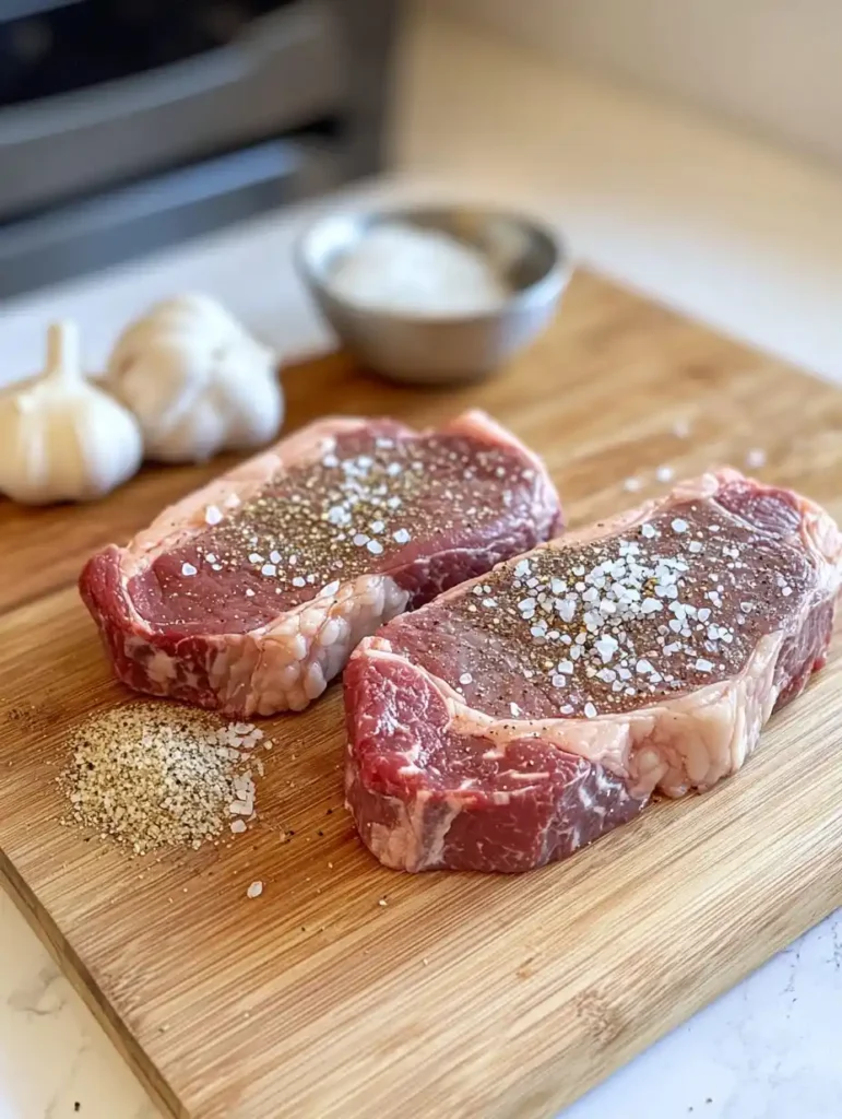 Decadent Garlic Cream Sauce Ribeye Steak Recipe step1