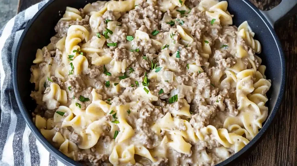 Ground Beef Stroganoff recipe