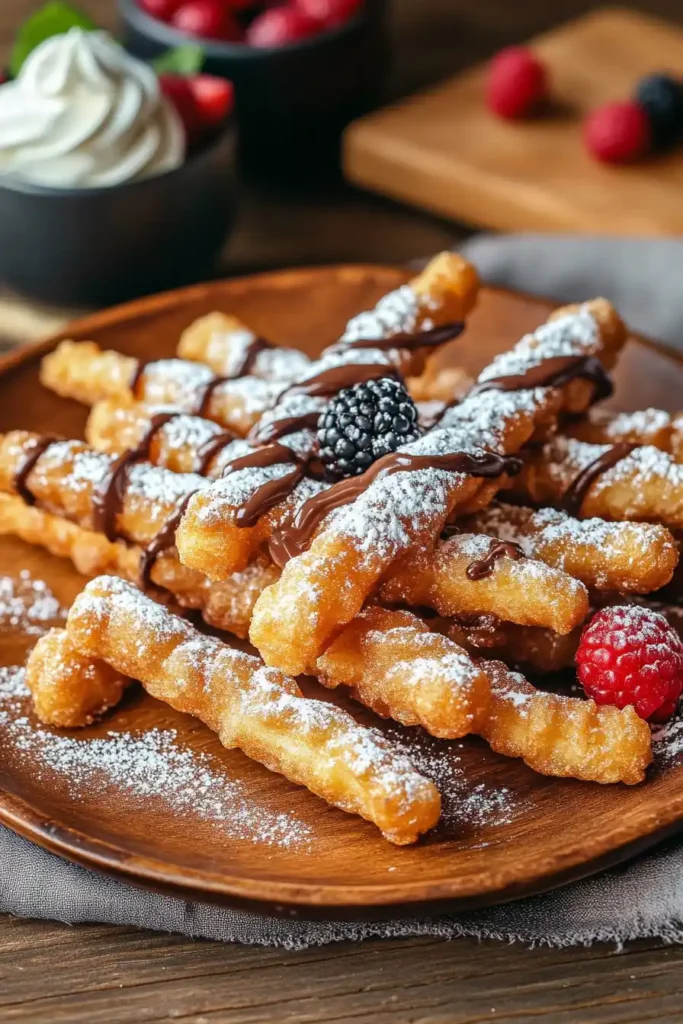 crispy funnel cake sticks recipe