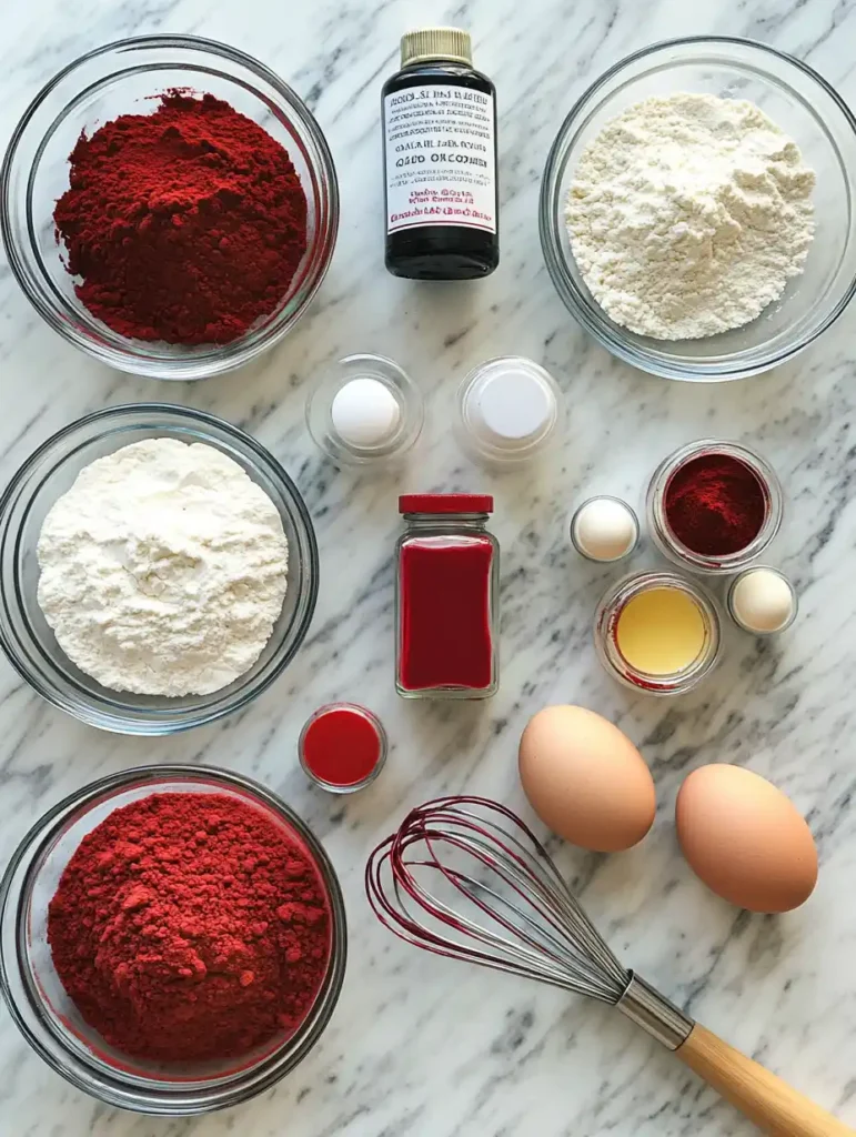 red velvet cookies ingredients