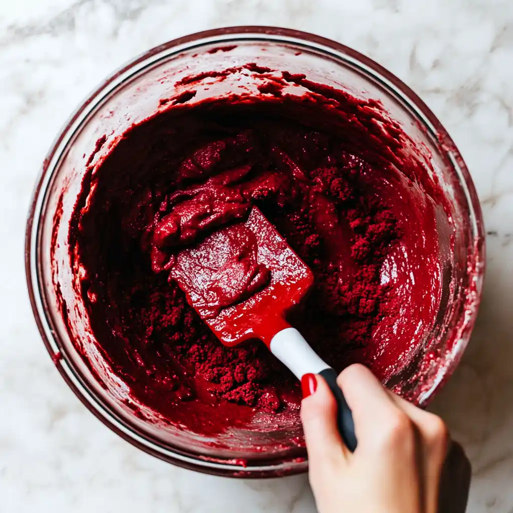 red velvet cookies step4