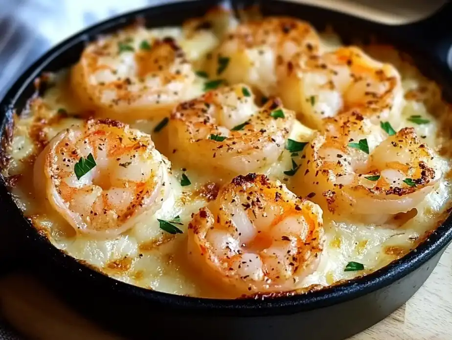 Garlic Shrimp Gratin