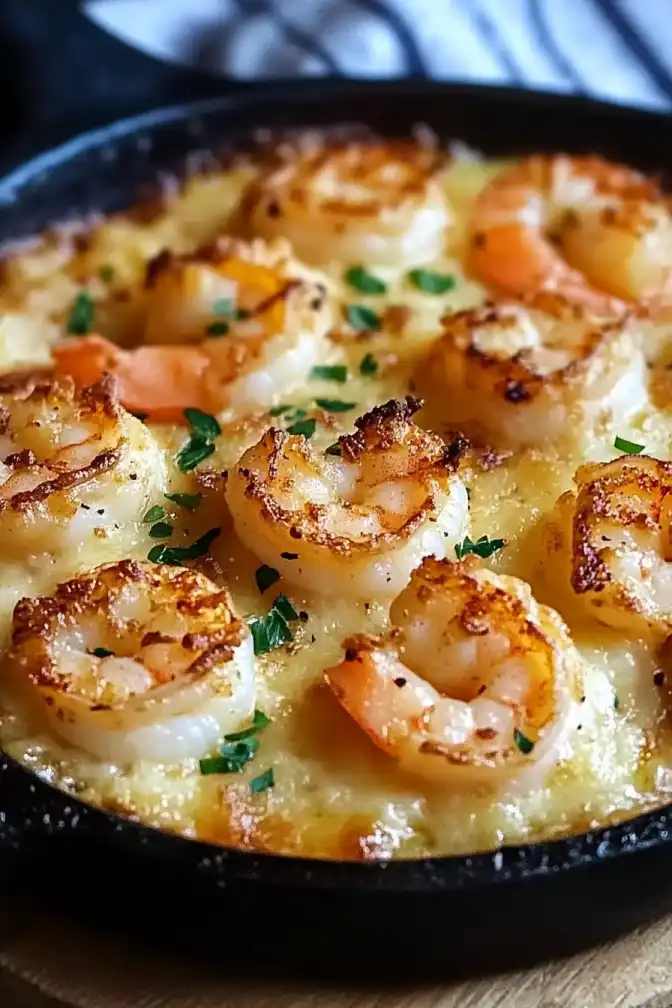 Garlic Shrimp Gratin recipe