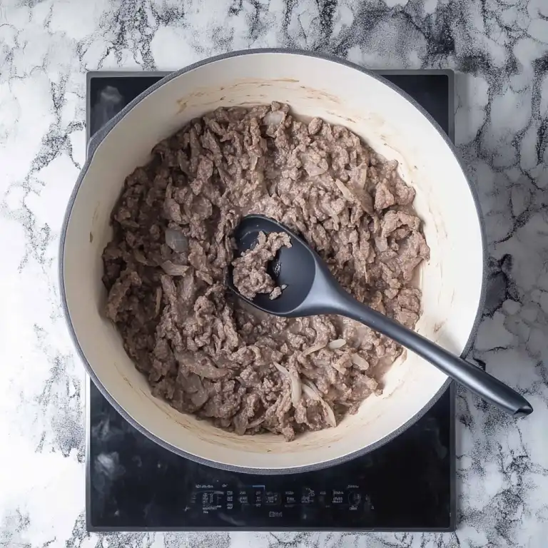 Sauté the Meat and Aromatics