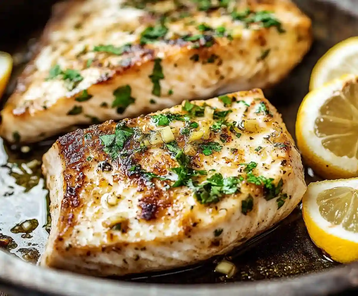 Lemon Garlic Swordfish