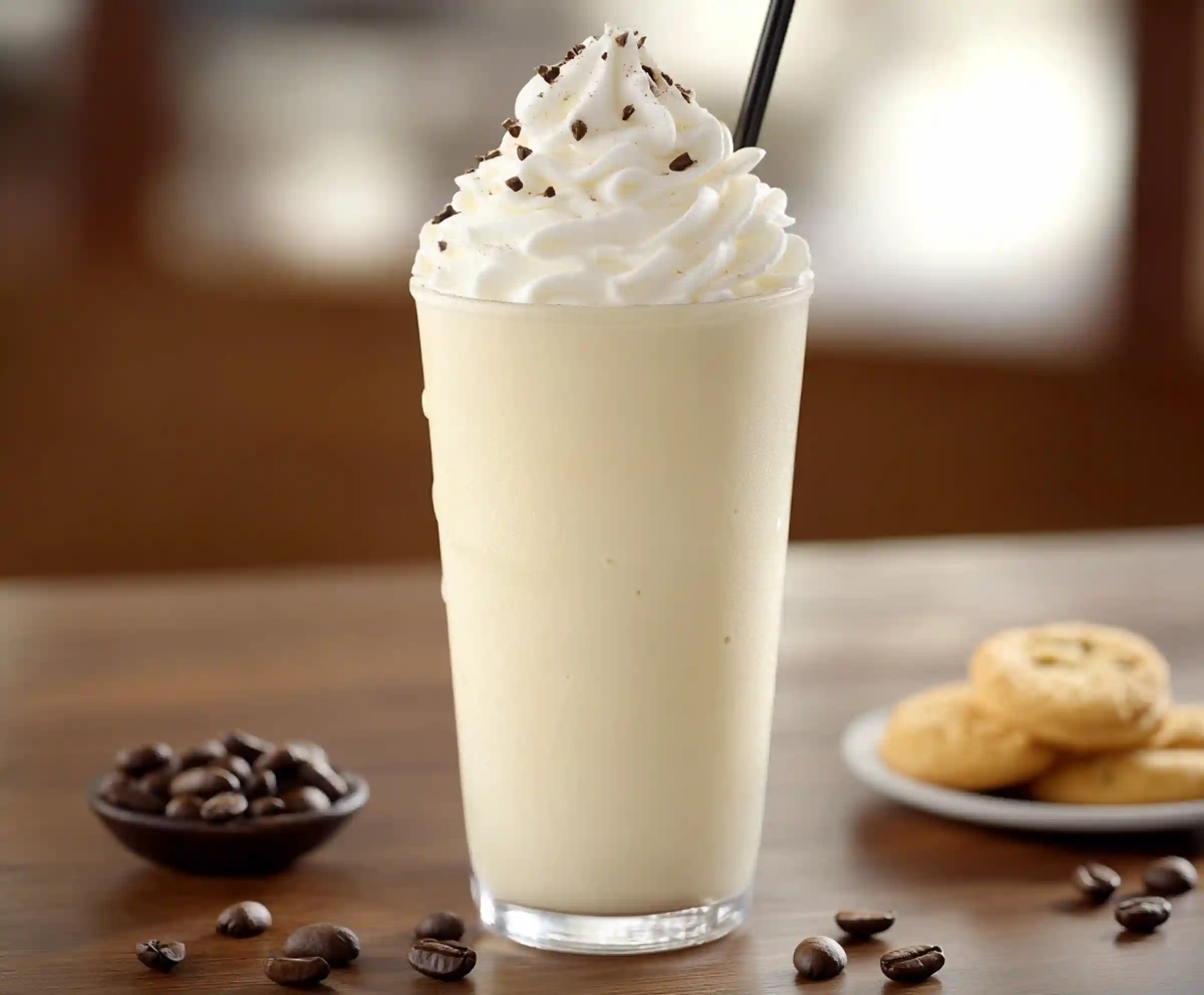 creamy vanilla bean frappuccino