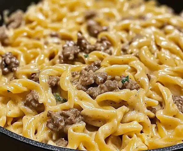 Beef and Garlic Butter Pasta