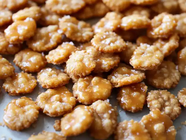 Salted Caramel Cracker Bites