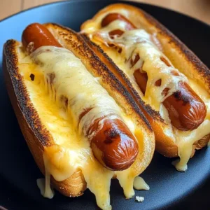 Air Fryer Grilled Cheese Hot Dogs