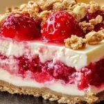 Berrylicious Strawberry Crunch Cheesecake
