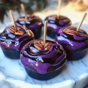 Black Poison Swirl Candy Apples