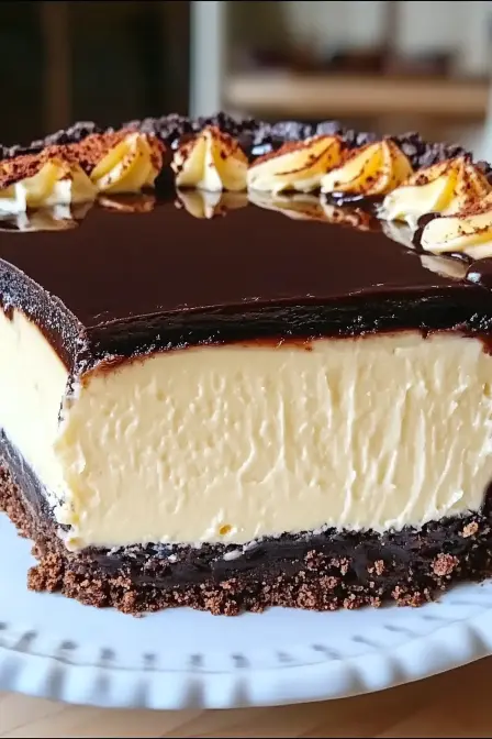Boston Cream Pie Cheesecake