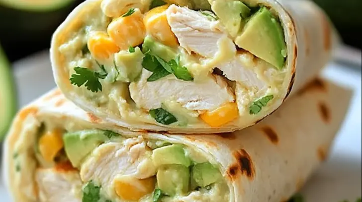 Chicken Avocado Ranch Burritos