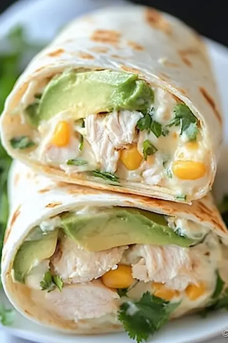 Chicken Avocado Ranch Burritos