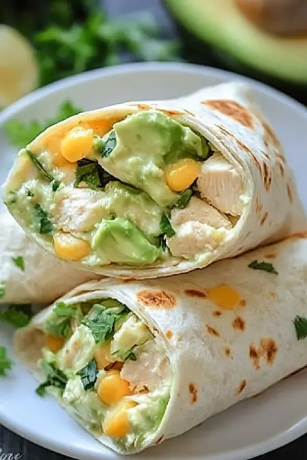 Chicken Avocado Ranch Burritos