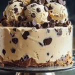 Chocolate Chip Cookie Dough Ice Cream Cake