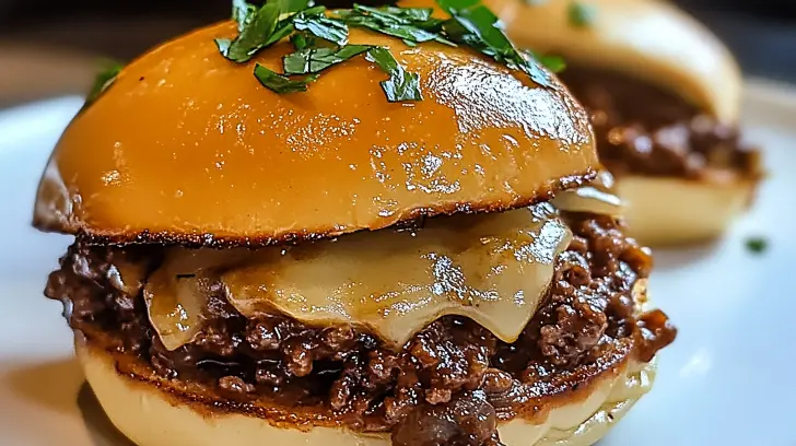 French Onion Beef Sloppy Joes