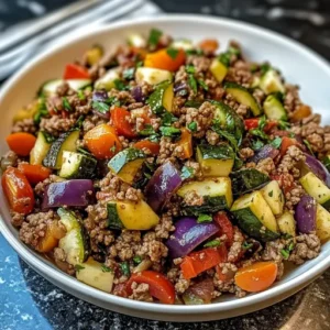 Mediterranean Ground Beef Stir Fry