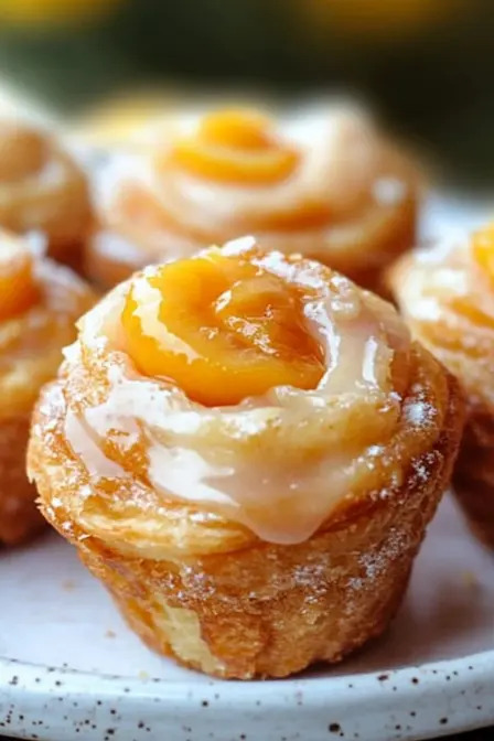Peach Pie Cruffins