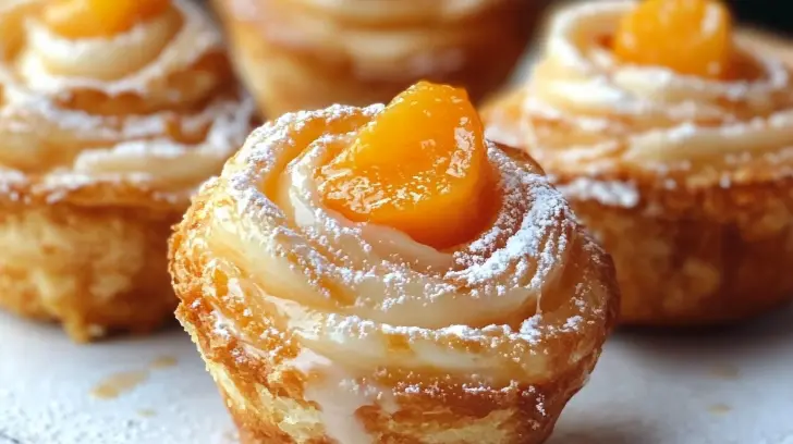Peach Pie Cruffins