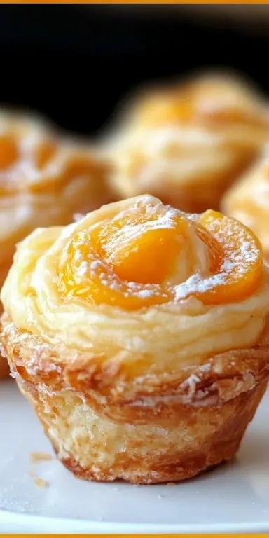 Peach Pie Cruffins