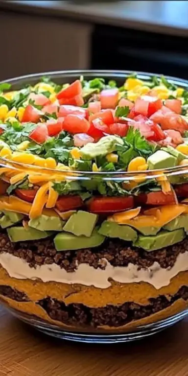 Seven Layer Taco Salad