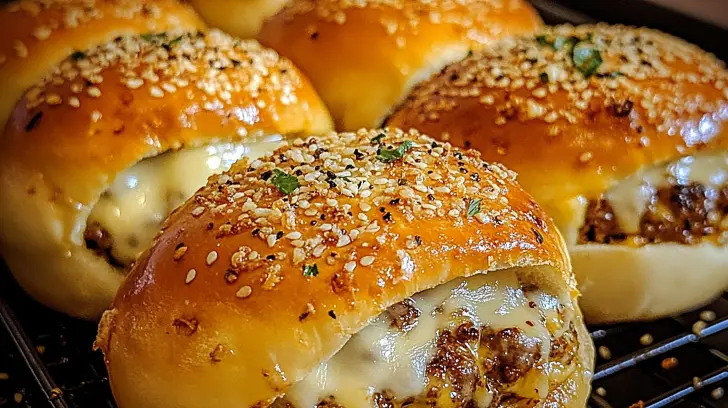 garlic parmesan cheeseburger bombs