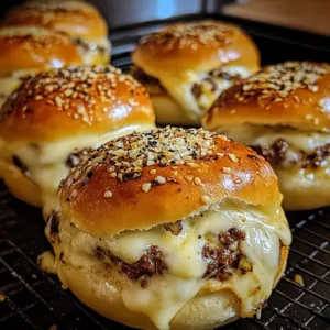 garlic parmesan cheeseburger bombs