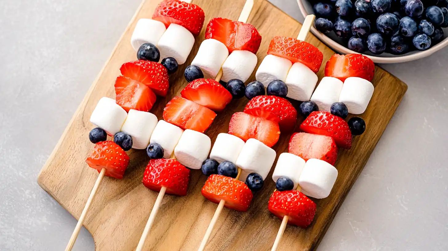 4th of July Fruit Kabobs