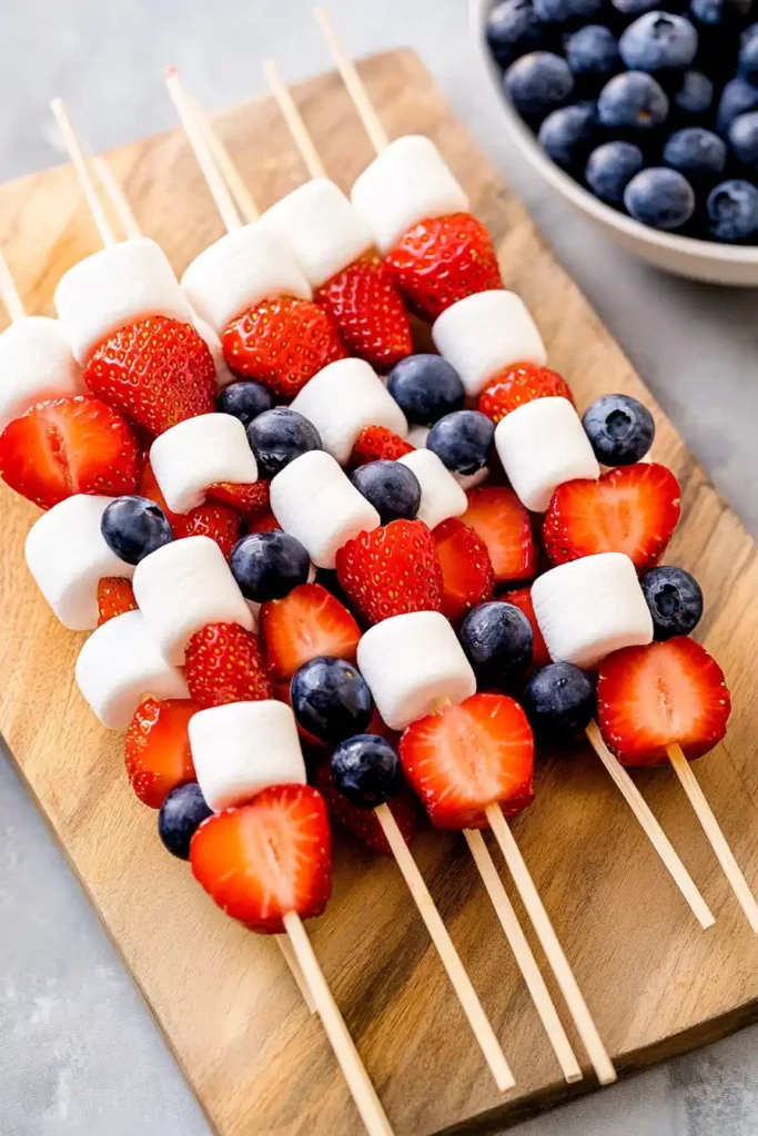4th of July Fruit Kabobs