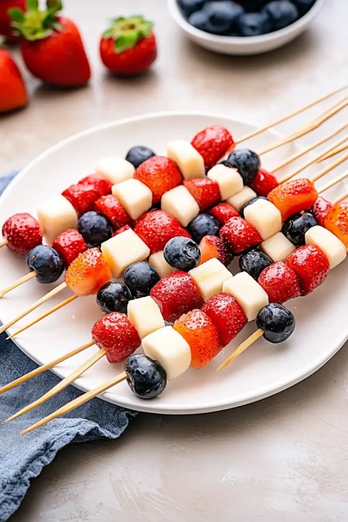4th of July Fruit Kabobs