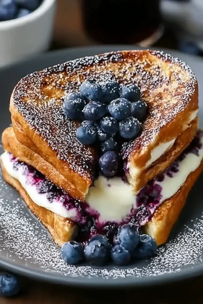 Blueberry Cheesecake Stuffed French Toast