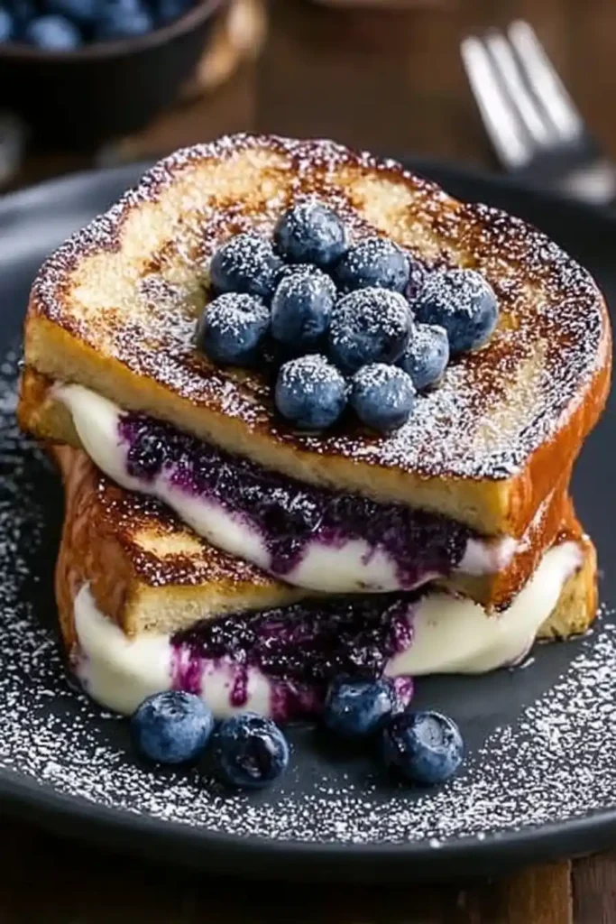 Blueberry Cheesecake Stuffed French Toast