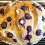 Blueberry Lemon Cream Cheese Sourdough Bread