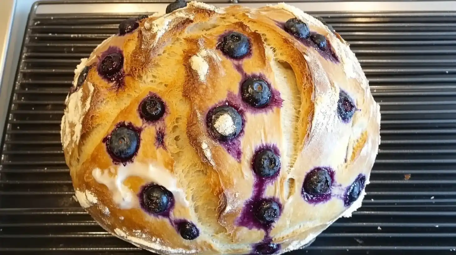 Blueberry Lemon Cream Cheese Sourdough Bread