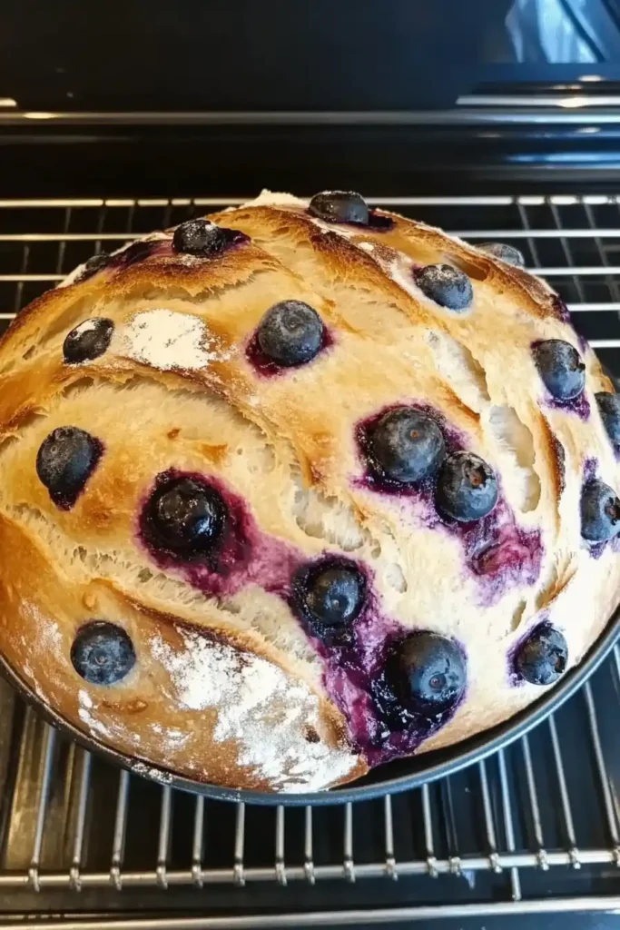 Blueberry Lemon Cream Cheese Sourdough Bread