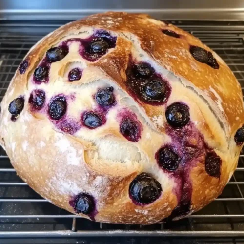Blueberry Lemon Cream Cheese Sourdough Bread