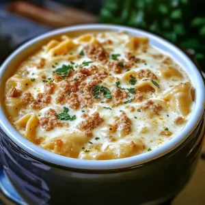 Creamy Alfredo Lasagna Soup