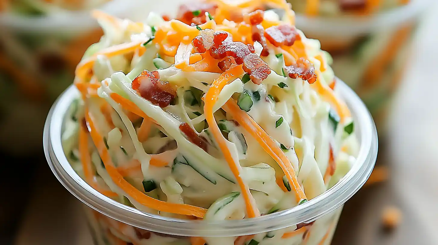 Creamy Bacon Ranch Slaw Cups