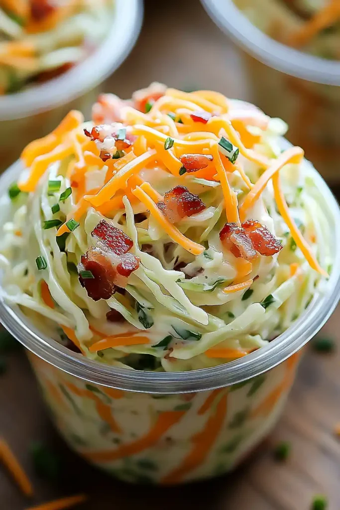 Creamy Bacon Ranch Slaw Cups