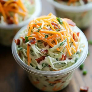 Creamy Bacon Ranch Slaw Cups