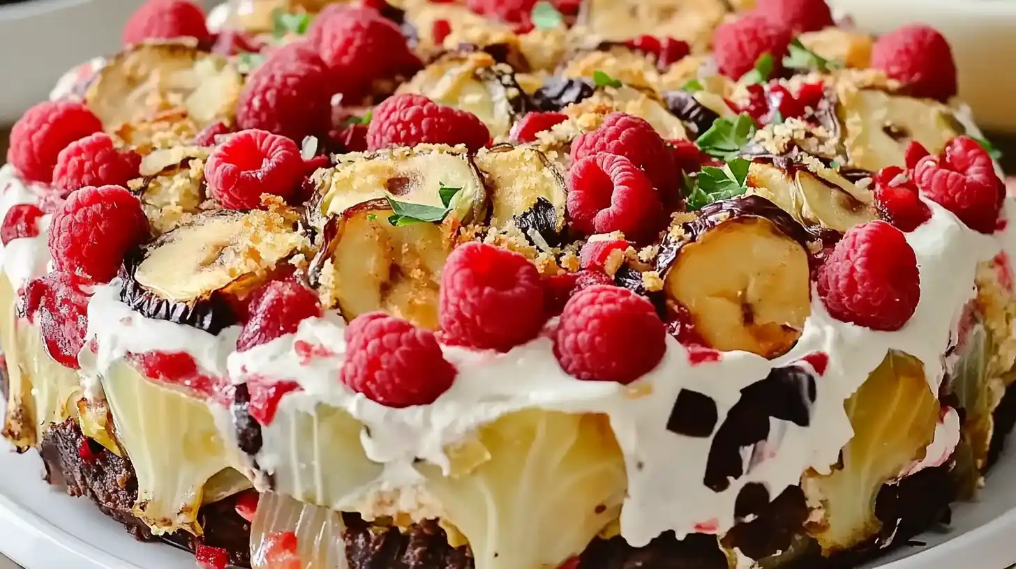 Heavenly No-Bake Banana Split Cheesecake