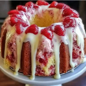 Homemade Strawberry Cream Cheese Pound Cake